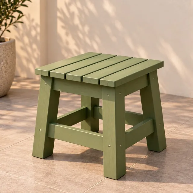 Wooden outdoor side table