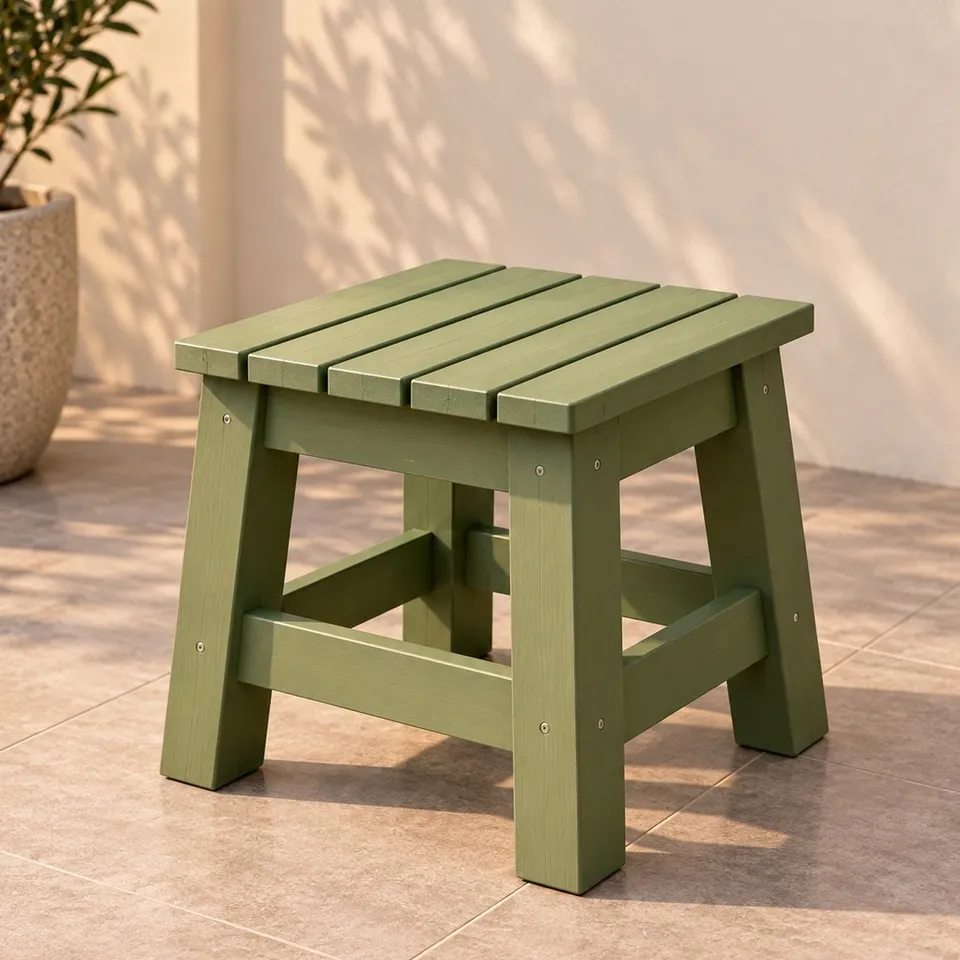 Wooden outdoor side table