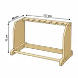 Wooden Multi Guitar Stand