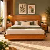 Queen Size Wooden Bed