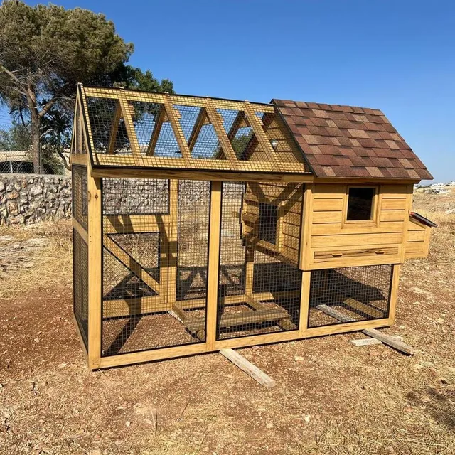 Premium Limba wood hut with rustic modern design in an outdoor setting