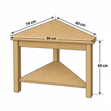 Corner Console Table