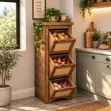 Wooden Vegetable Cabinet