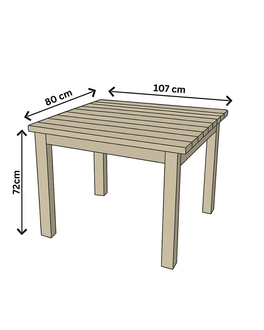 Limba wood table - 2
