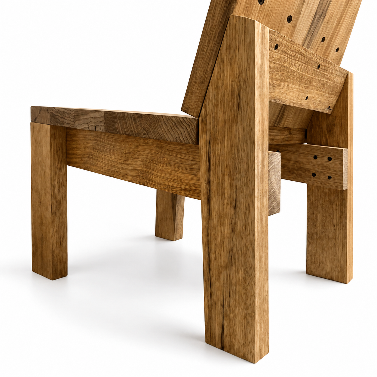Side view detail wood chair - 1