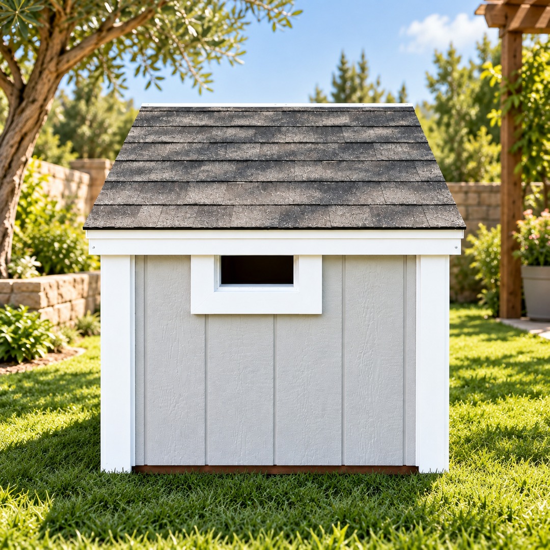 Outdoor wooden dog house - 1