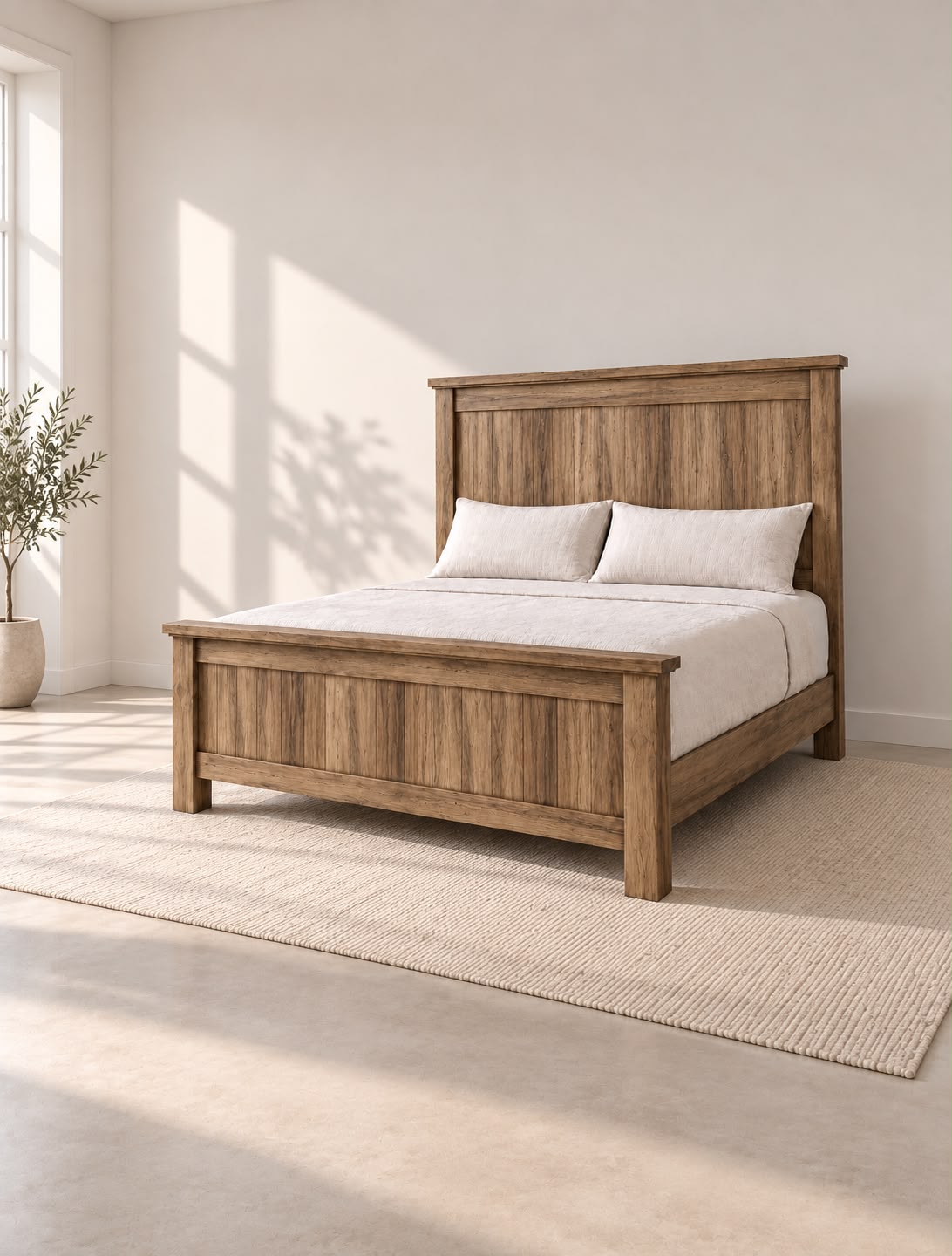 king size farmhouse bed