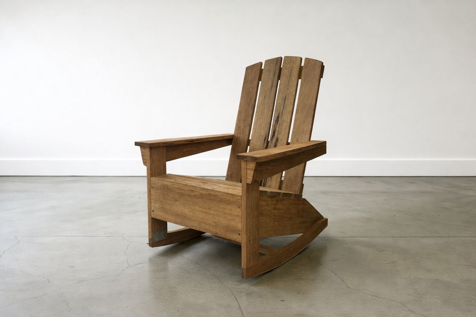 Premium brown wooden rocking chair with modern design