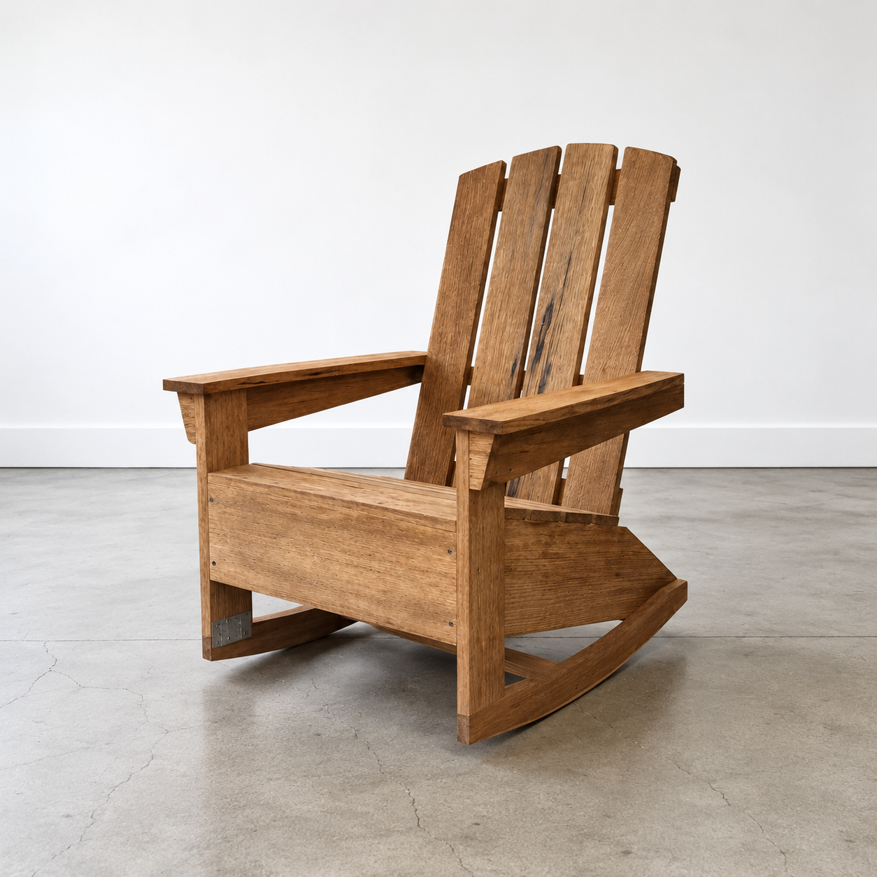Premium brown wooden rocking chair with modern design